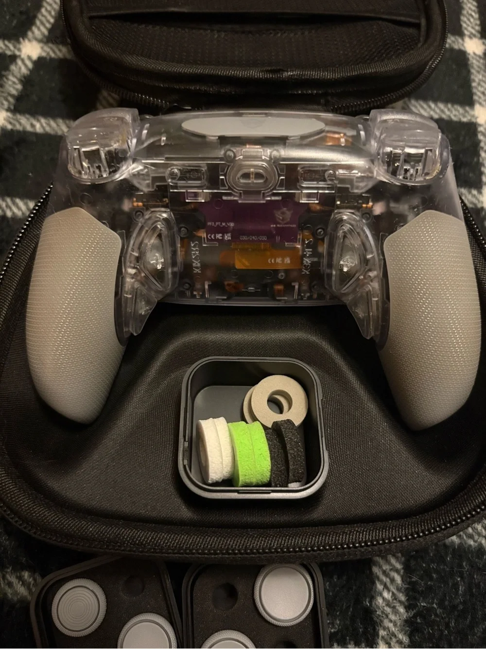 HEXGAMING PHANTOM Controller with Case , Charging Cable & Joysticks Aiming Rings